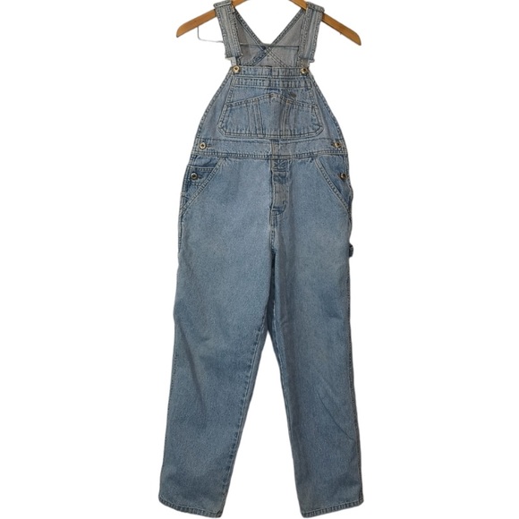 GAP Other - GAP Blue Jeans Vintage Classic Bib Overalls Made in Hong Kong Cotton Denim Large